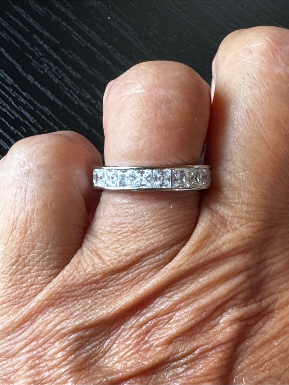 Classic Channel-Set White Gold and Diamond Eternity Band